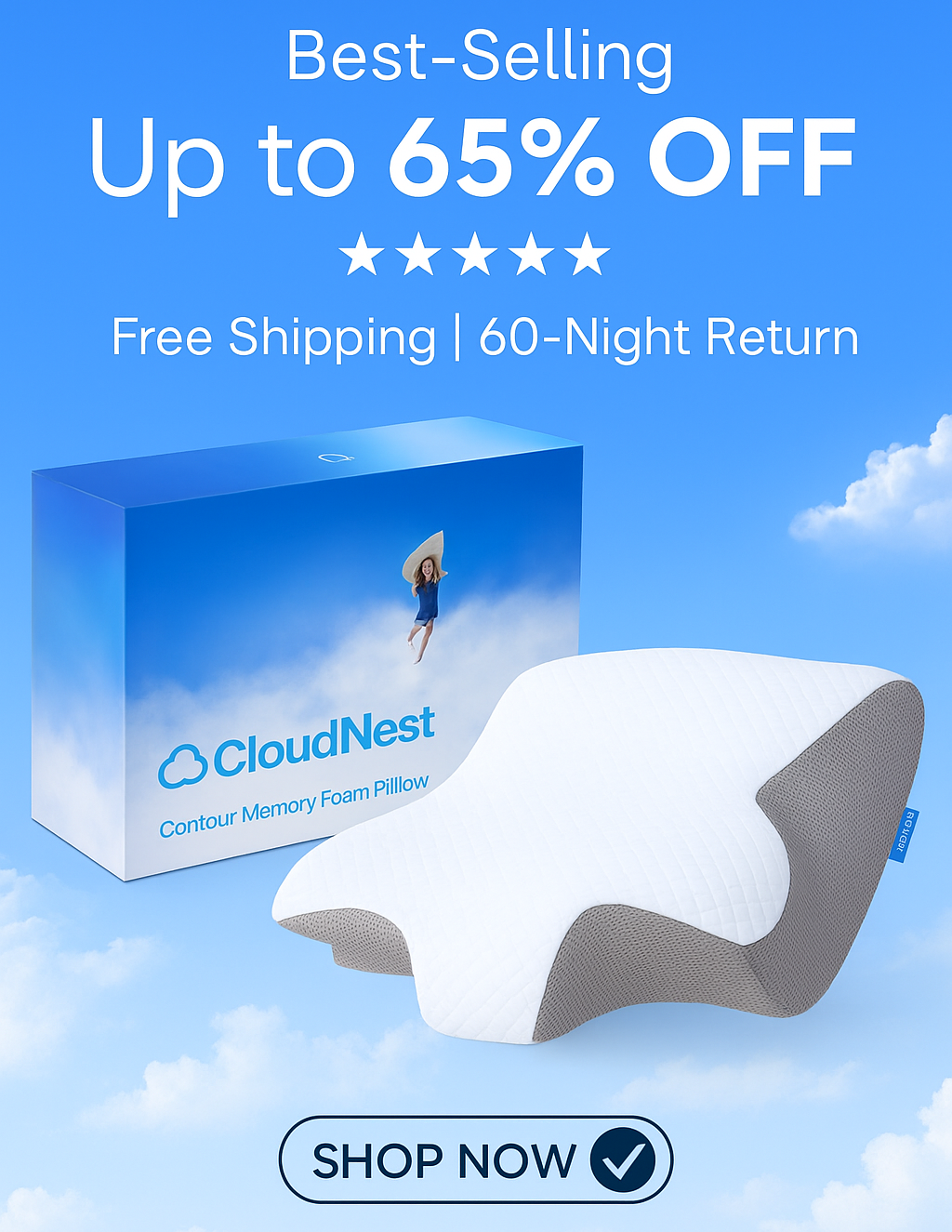 CloudNest Ultrasoft Pillow